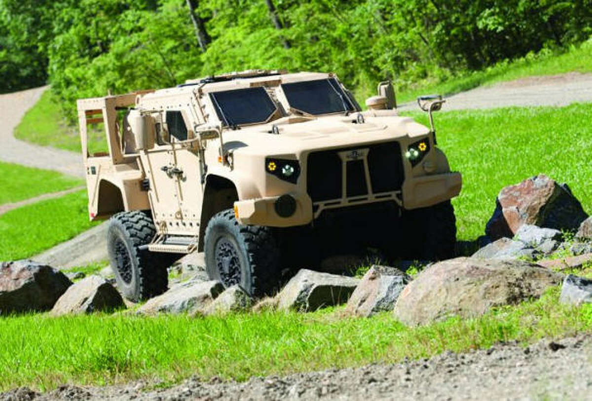 The Joint Light Tactical Vehicle, developed by Oshkosh Defense, undergoing testing.