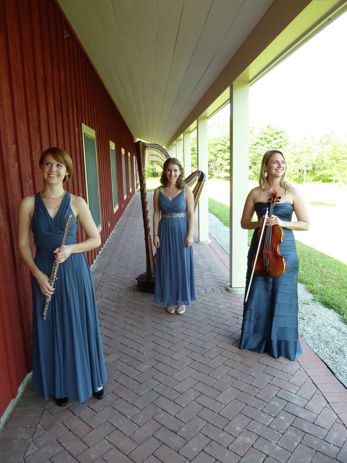 The Deciduous Trio of flutist Amulet Strange, from left, harpist Hope Cowan and violist Stephanie Meintka will open the 2015-16 season of the Phil Kramer Recital Series at New Hope Lutheran Church.