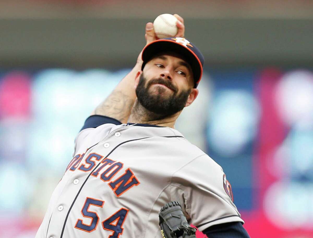 Astros righthander Mike Fiers wasn't untouchable Saturday, but he threw six solid innings and got help from his offense.