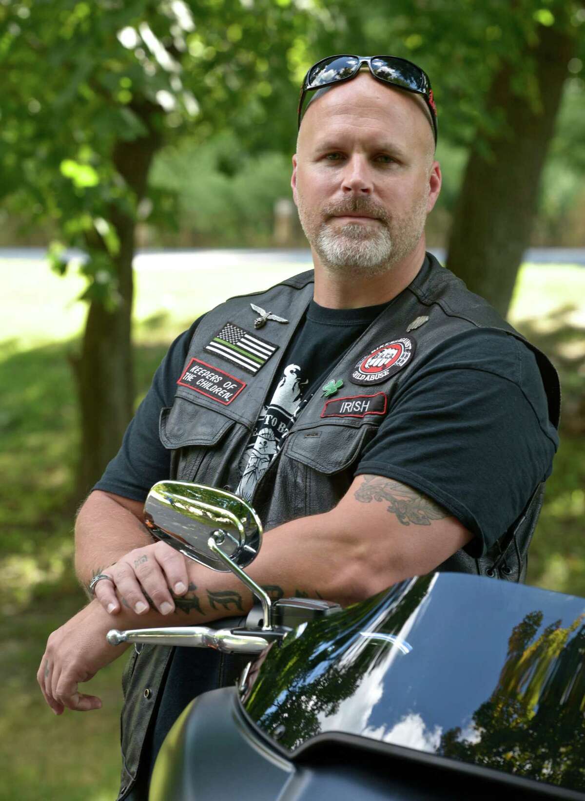 Bikers ride to help abused kids