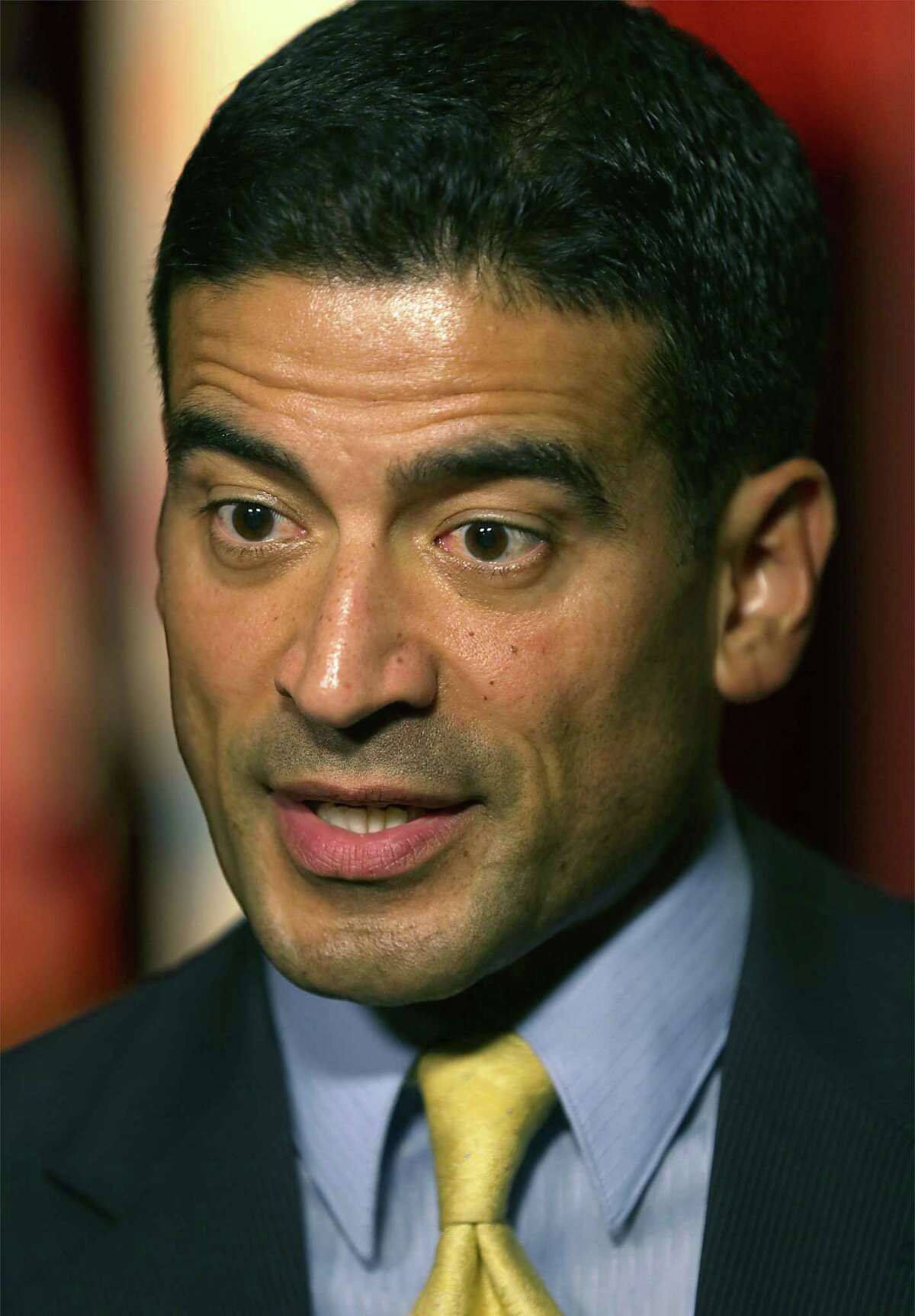 Bexar County DA Nico LaHood speaks at the San Antonio Hispanic Chamber of Commerce at The Pearl Stable on Tuesday, Sept. 1, 2015. LaHood will determine if the shooting of Gilbert Flores by Bexar County Deputies was a crime.