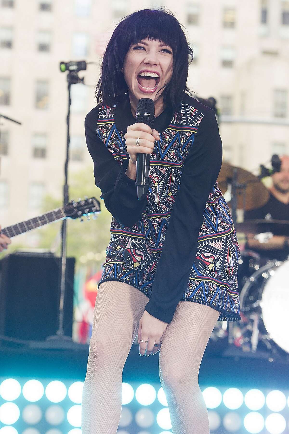 Carly Rae Jepsen performs on NBC's "Today" show on Friday, Aug. 21, 2015, in New York. (Photo by Charles Sykes/Invision/AP)