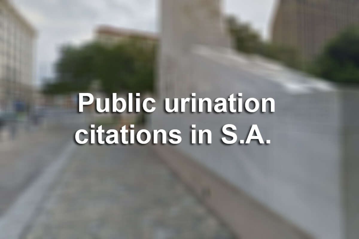 The streets near the Alamo are among the areas where public urination and defecation citations are issued in S.A.