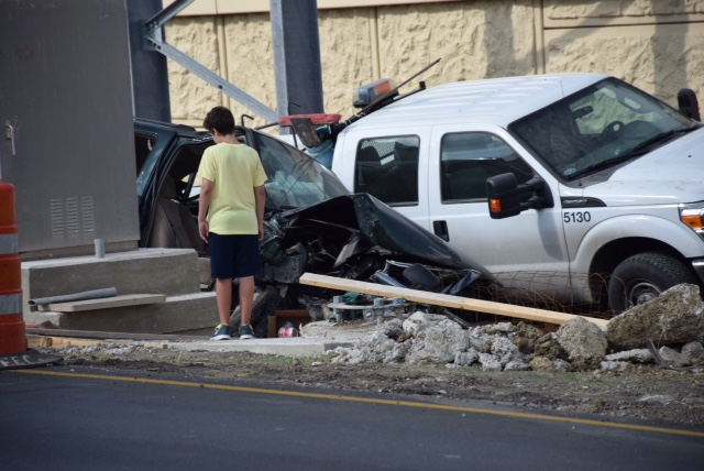 Two construction workers injured after SUV barrels into work zone on ...
