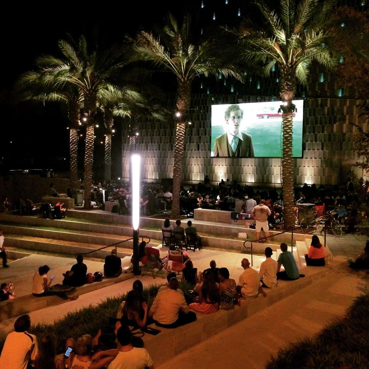 Among the free events at the Tobin Center for the Performing Arts is Cinema on the Plaza. “The arts play an important role in enhancing the quality of life in our city,” said Felix Padrón, director of the Department for Culture & Creative Development.