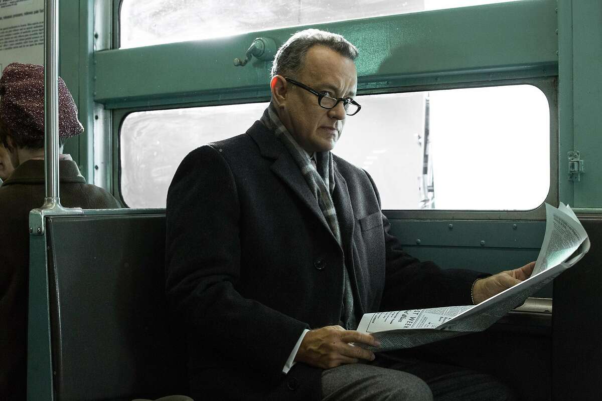 In this image released by DreamWorks II Distribution Co., Tom Hanks portrays Brooklyn lawyer James Donovan in a scene from the Steven Spielberg film, "Bridge of Spies." The movie is due to open in U.S. theaters on Oct. 16, 2015.