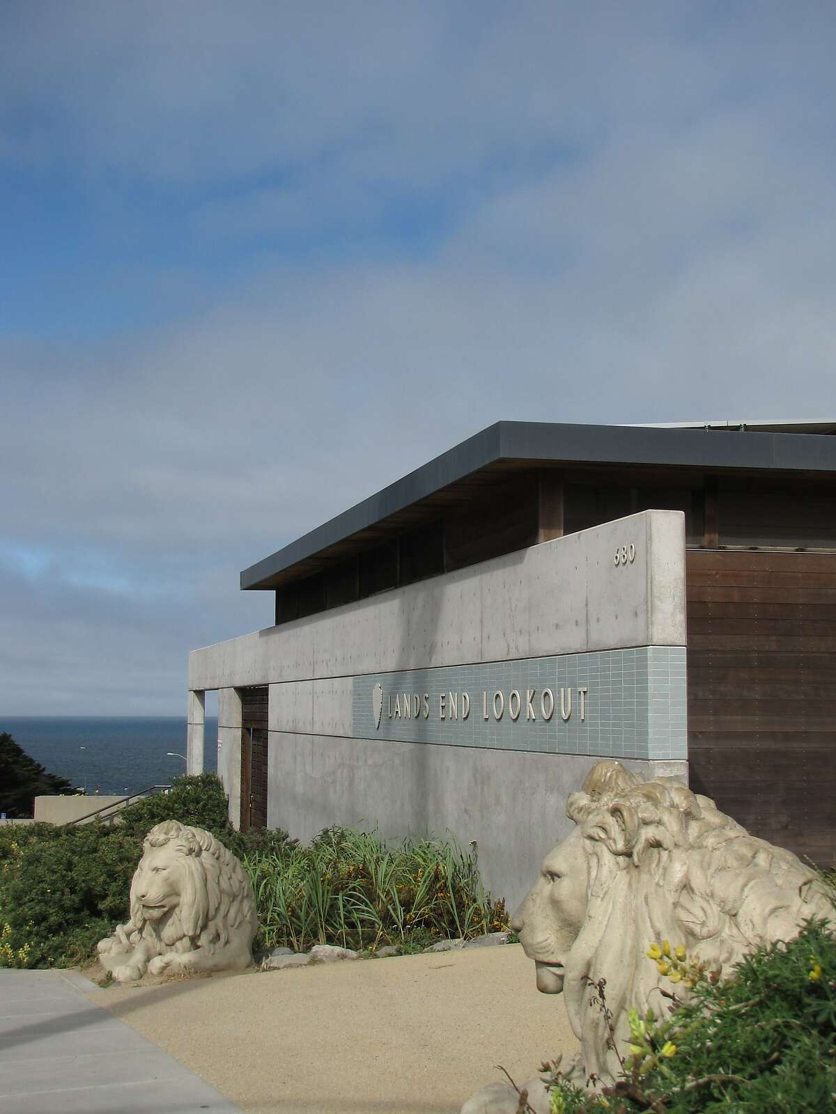 The visitor's center at Lands End, designed by the architecture firm EHDD, is one of the city's most striking modern buildings -- and appropriately so, since it's in one of the most striking physical locations.