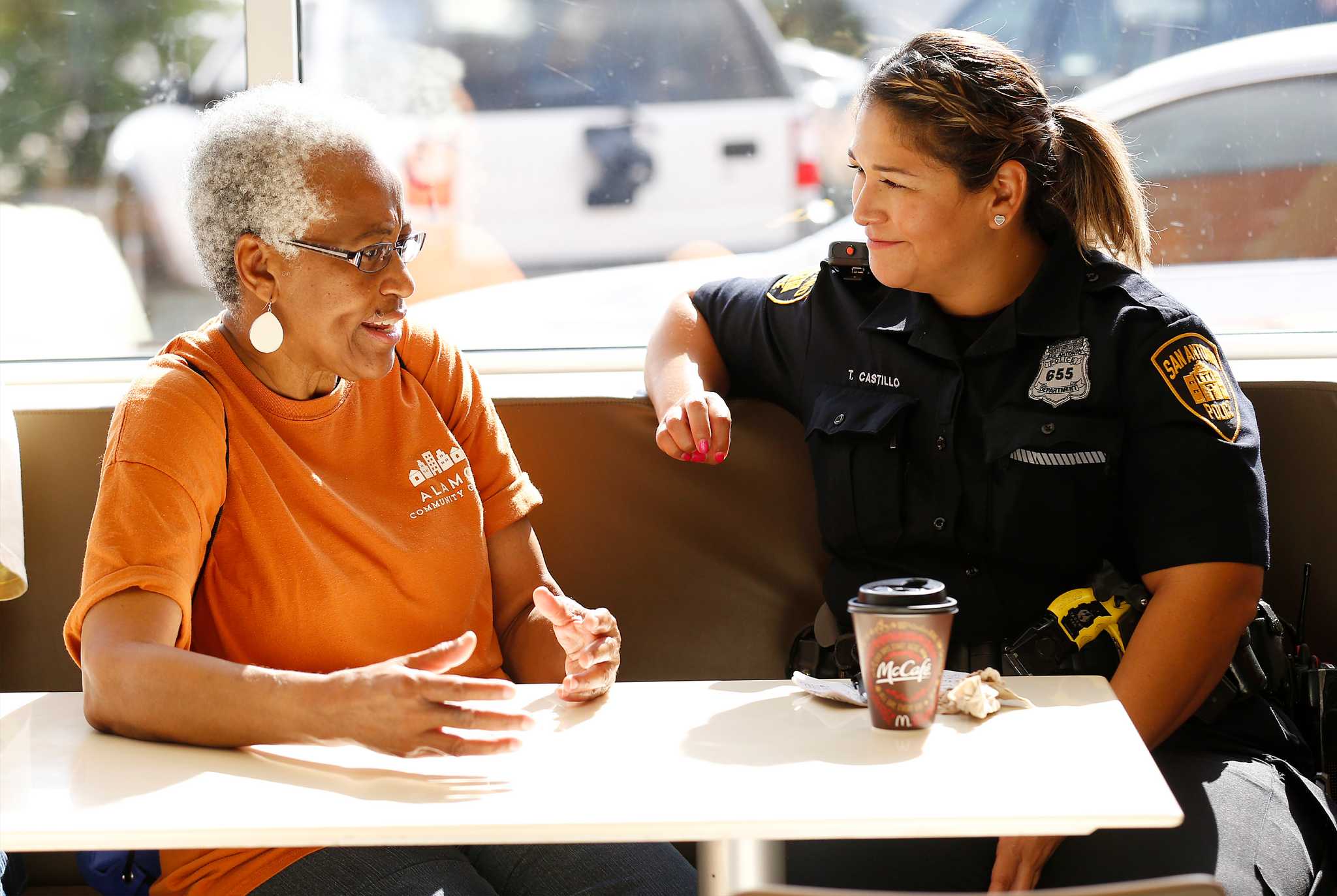 Cops Greet Meet Citizens Over Coffee