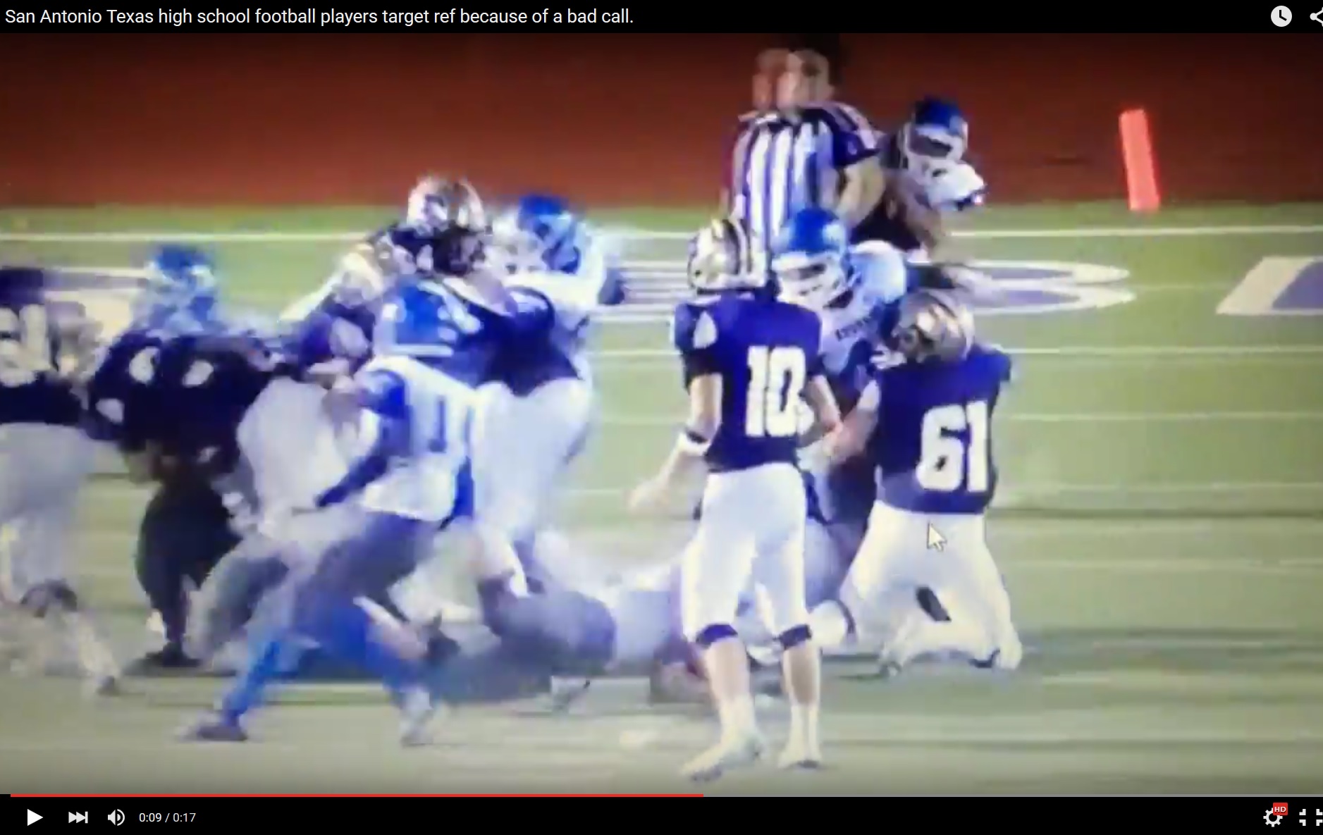 Two John Jay football players who appear to have deliberately hit a