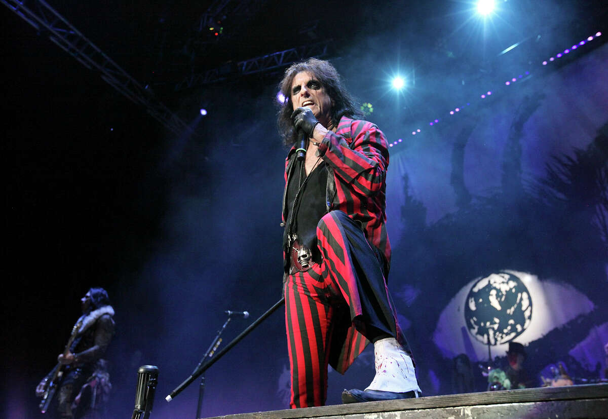 Alice Cooper performs Sunday May 7, 2017 at the Wagner Noel.