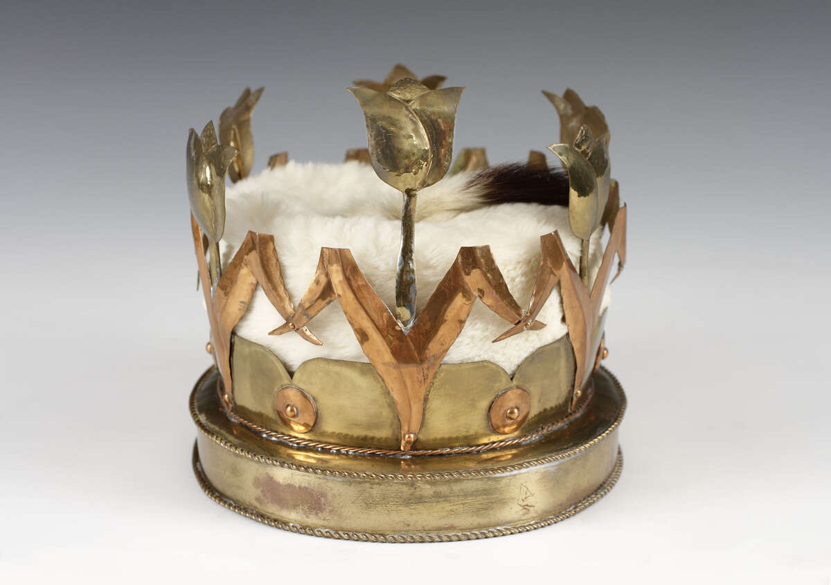 Tulip Queen Crown, Designed by Hajo Christoph, Created by George Righthand, 1949 Albany Institute of History & Art, gift of Katherine G. Herrick, 1985.2.1