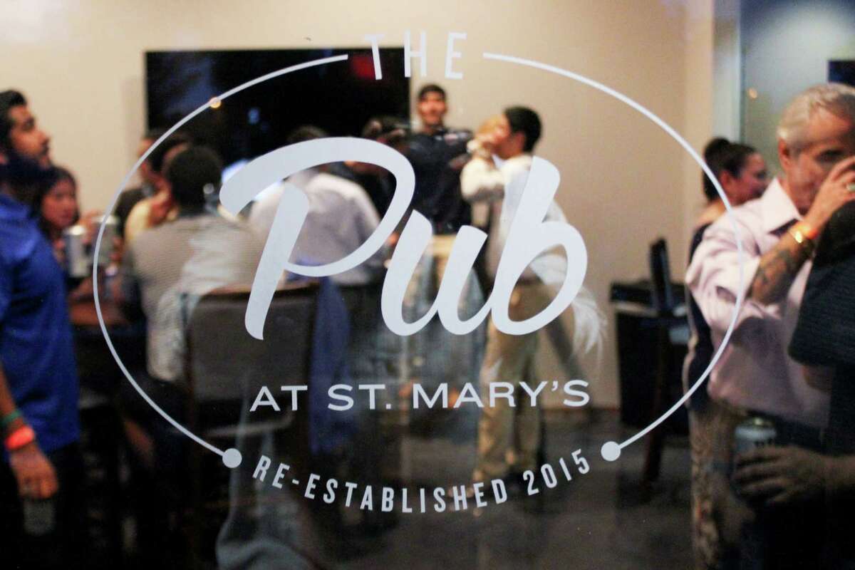 Dozens of people came out for the grand opening Thursday of St. Mary’s University’s Pub, an on-campus watering hole that has returned to the school for 25 years.