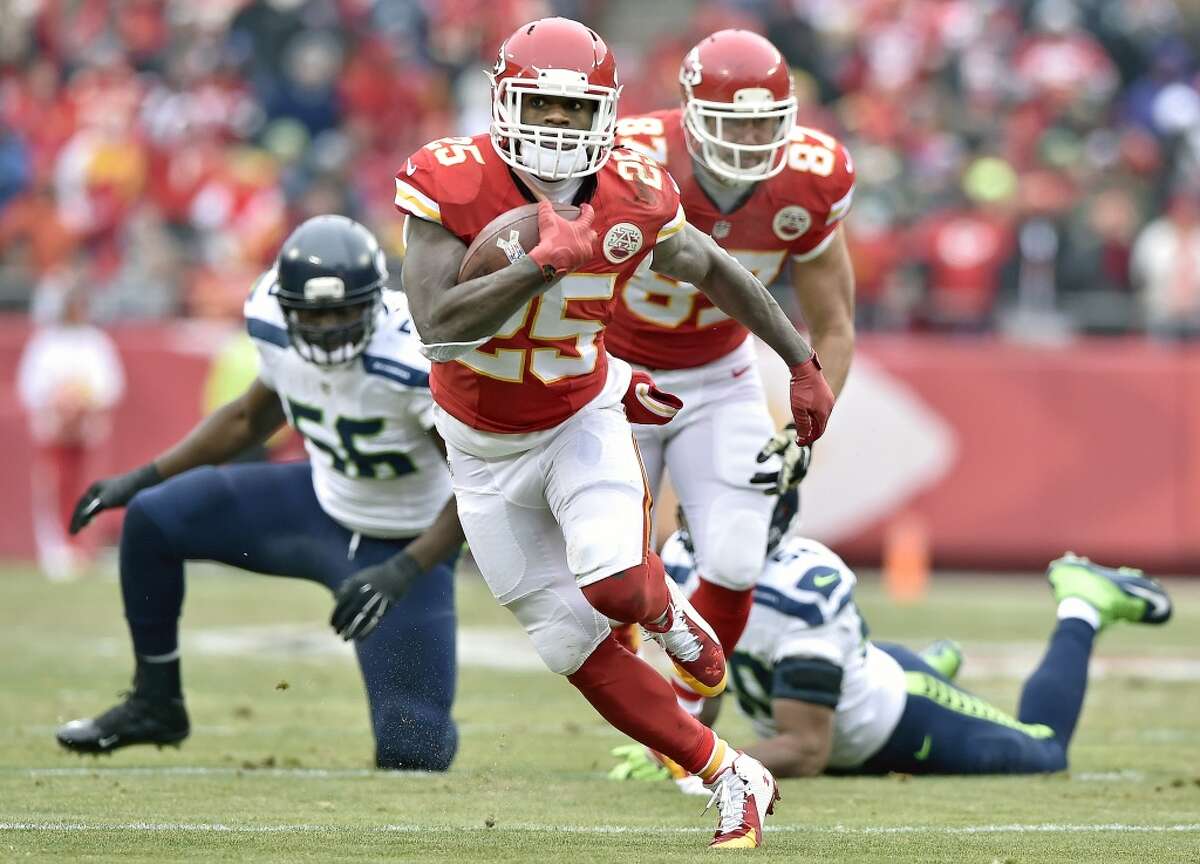 Kansas City Chiefs running back Jamaal Charles was stopped by Denver  News Photo - Getty Images