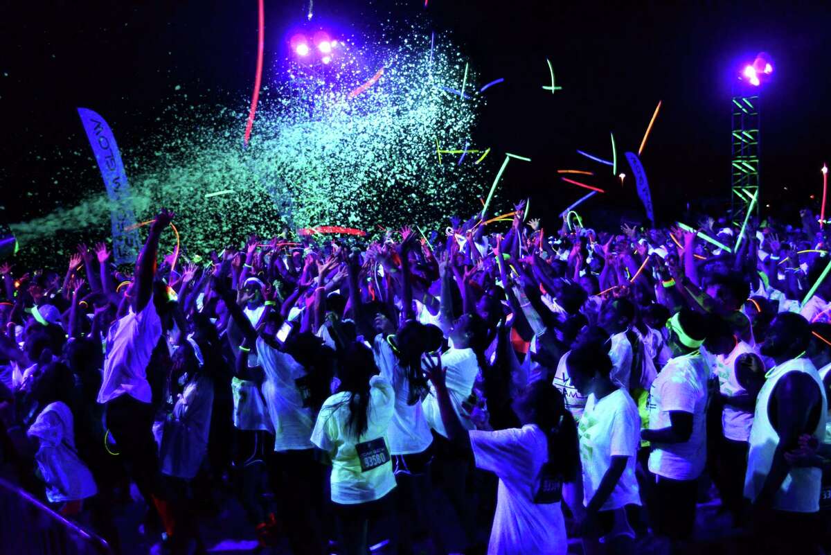 mySpy 5K 'foam glow run' got bright and slippery