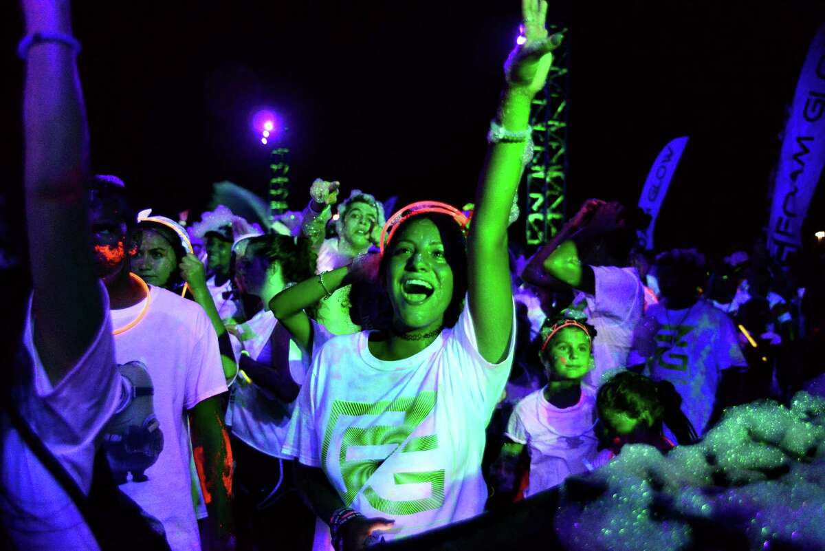 mySpy 5K 'foam glow run' got bright and slippery