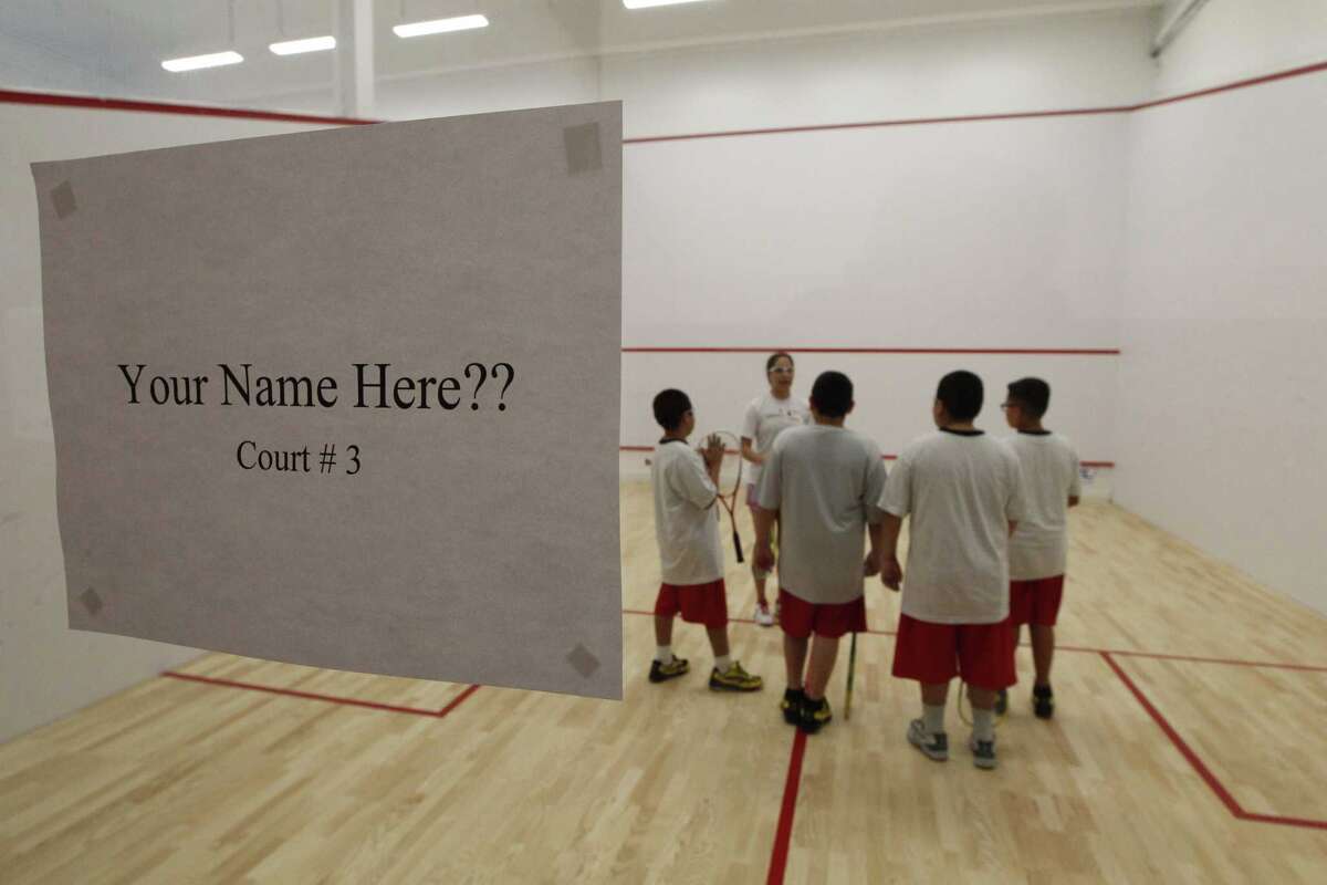 Houston students enjoying first U.S. public school squash courts