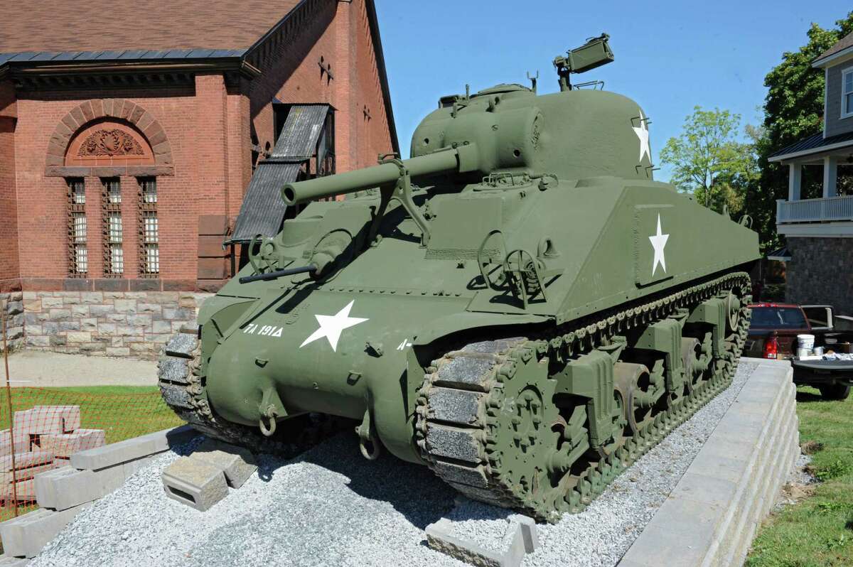 Sherman tank on display at military museum