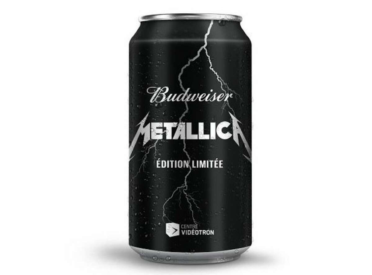 Lightning in a bottle, er, on a can: Metallica Budweiser.