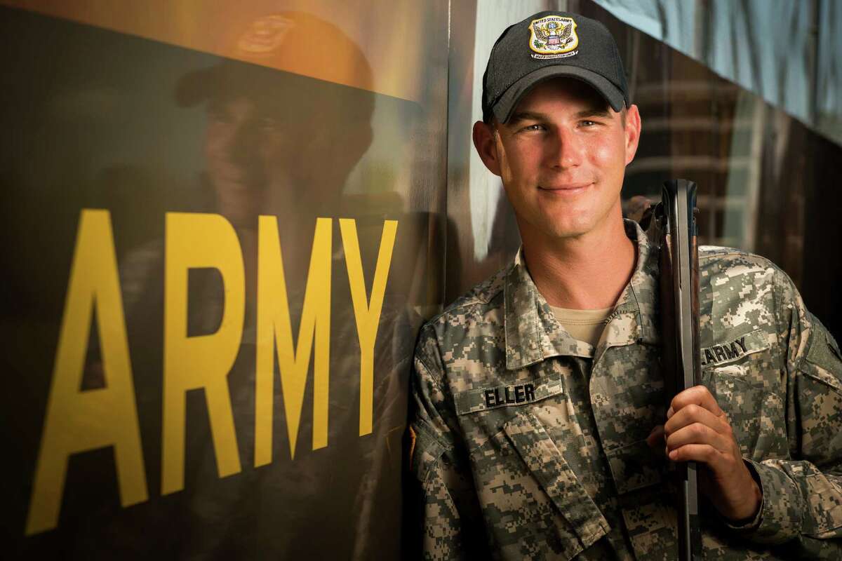 Sgt, Glenn Eller, the 2008 Olympic gold medalist in double trap shooting, is photographed at Fort Benning, Ga., home of the US Army Marksmanship Unit on Tuesday, July 10, 2012. Eller, from Katy, will be headed to his fourth Olympic games in London. ( Smiley N. Pool / Houston Chronicle)