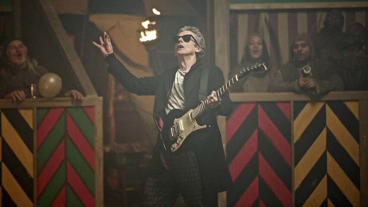 Actor Peter Capaldi channels his Dreamboys punk past.