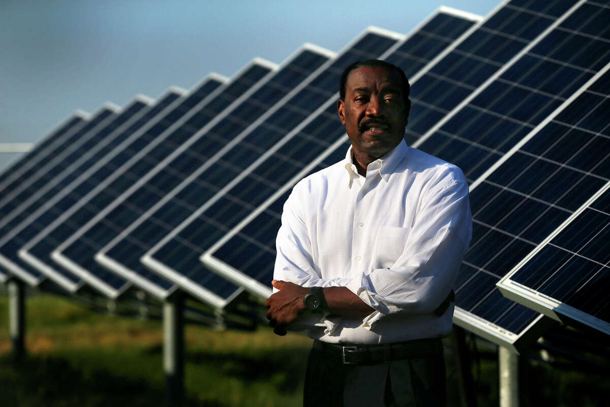 Doyle Beneby’s new job will be CEO of New Generation Power International, an independent renewable energy company. He’s shown at the Alamo 2 solar farm on Binz-Engleman Road. During his five years at CPS, Beneby pushed the city-owned utility toward using cleaner energy sources.