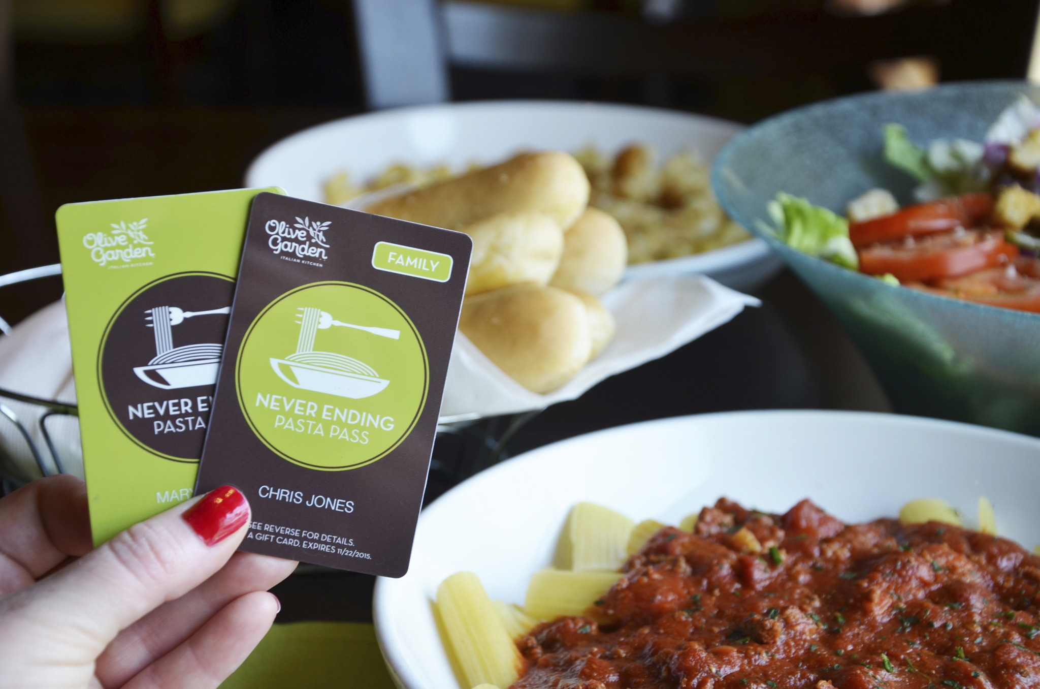 Olive Garden to offer Never Ending Pasta Pass again