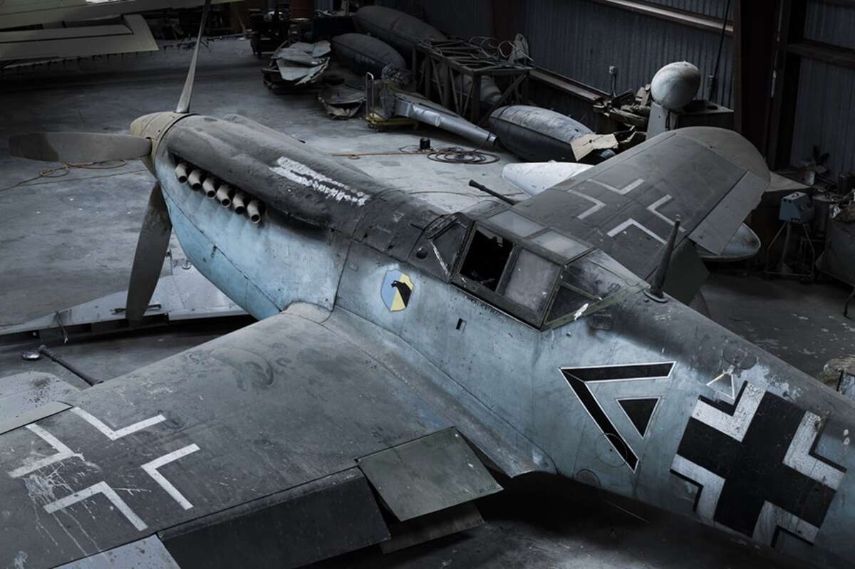 A world-class collection of antique war planes, including one that fended off a Nazi attack on Britain 75 years ago, sat dusty in the hangar of a West Texas oilman for decades. Photo credit: Chris Rose / Aircraft Owners and Pilots Association