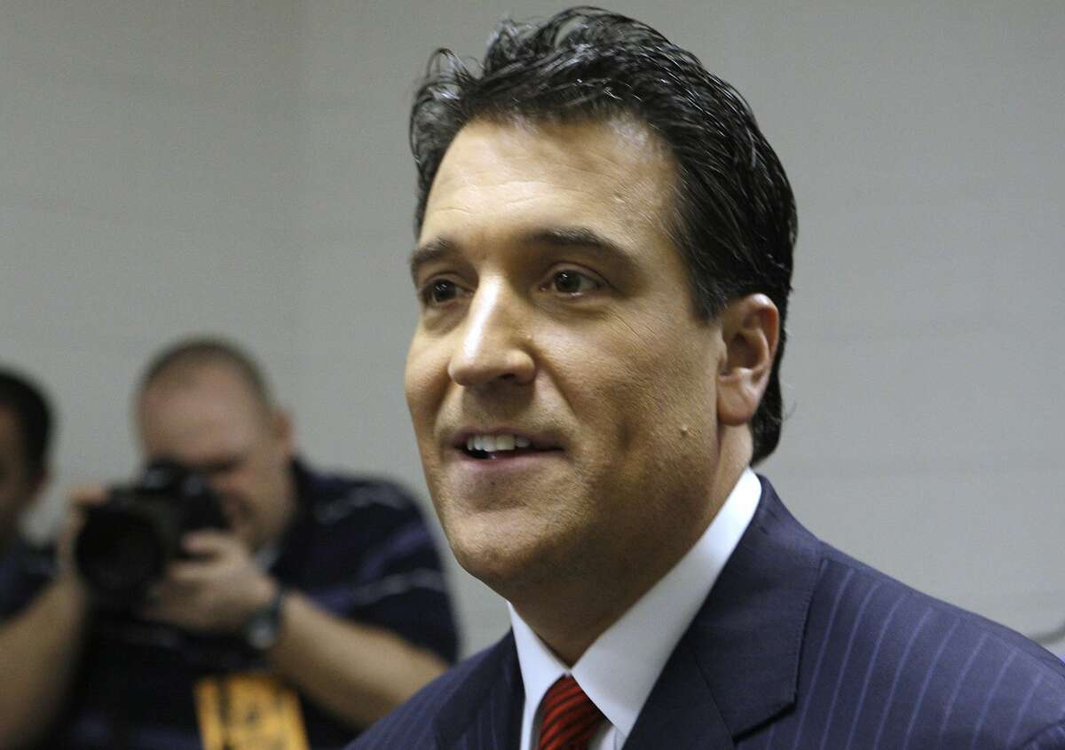 Steve Lavin, the new St. John's men's basketball coach, responds to questions during a news conference Tuesday, March 30, 2010, in New York.