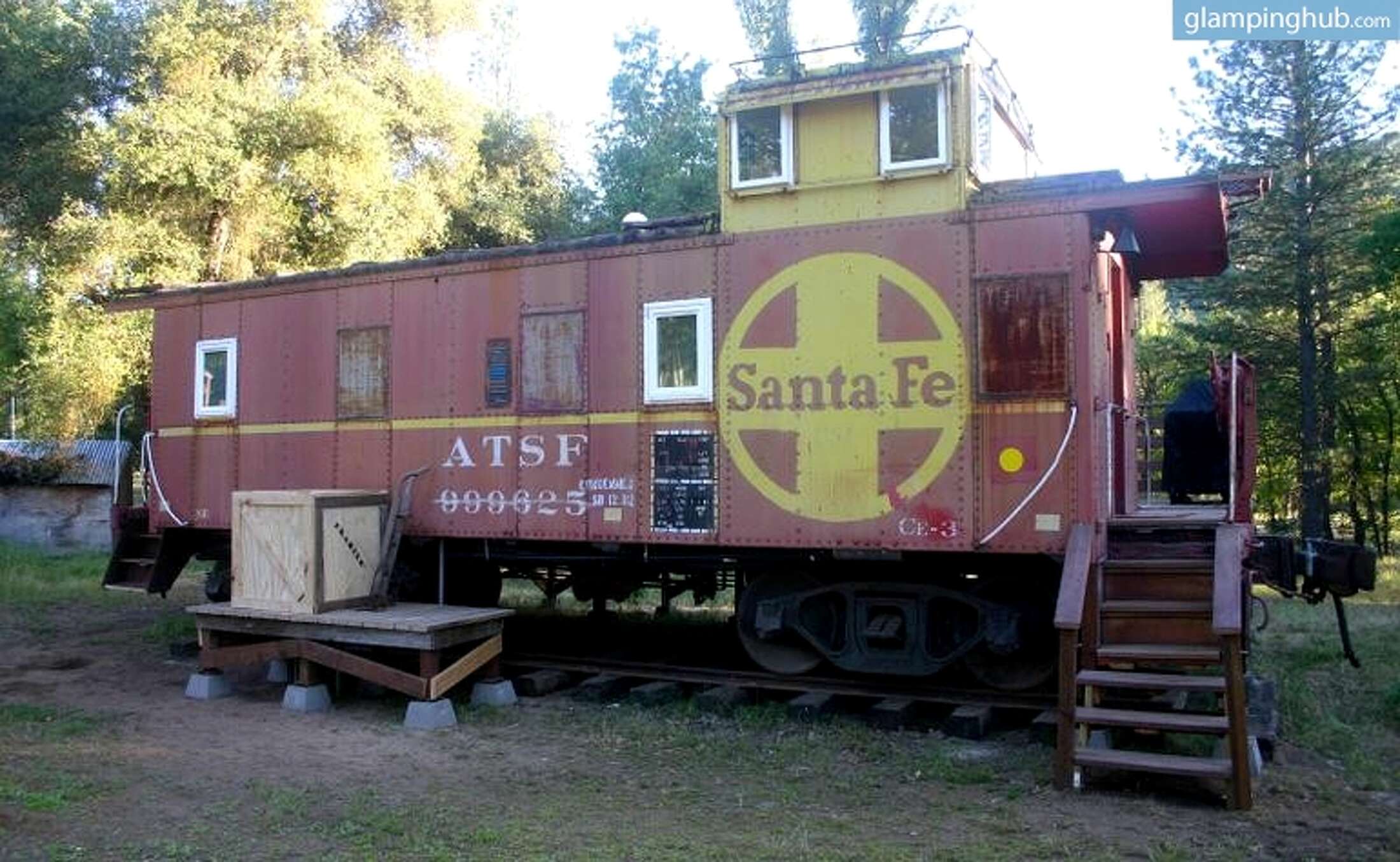 Who needs camping when you can go caboose 'glamping'?
