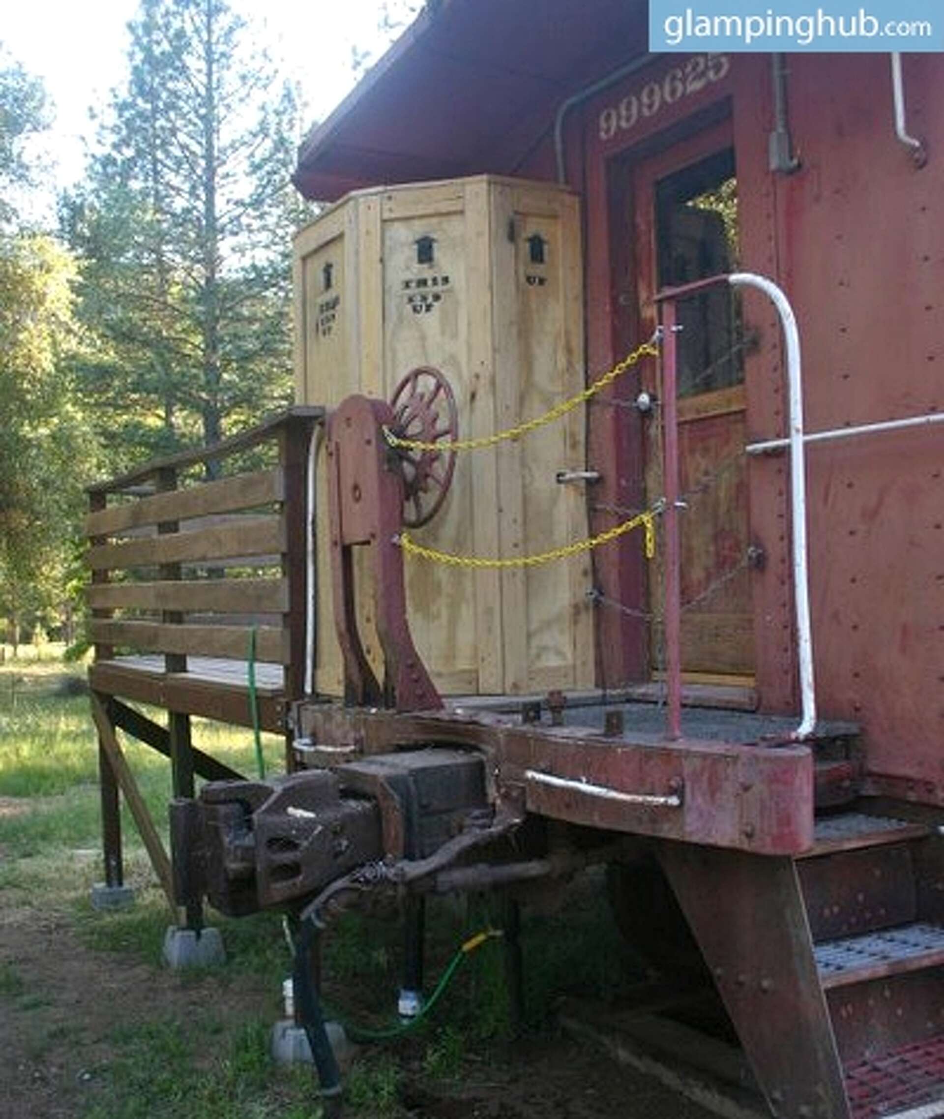 Who needs camping when you can go caboose 'glamping'?