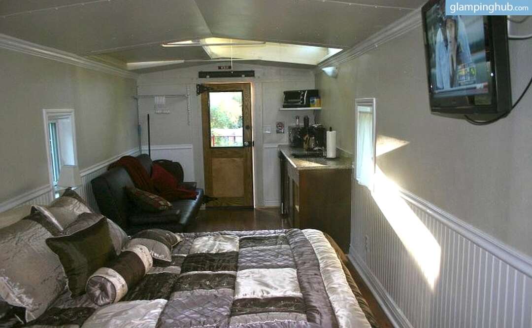 Who needs camping when you can go caboose 'glamping'?