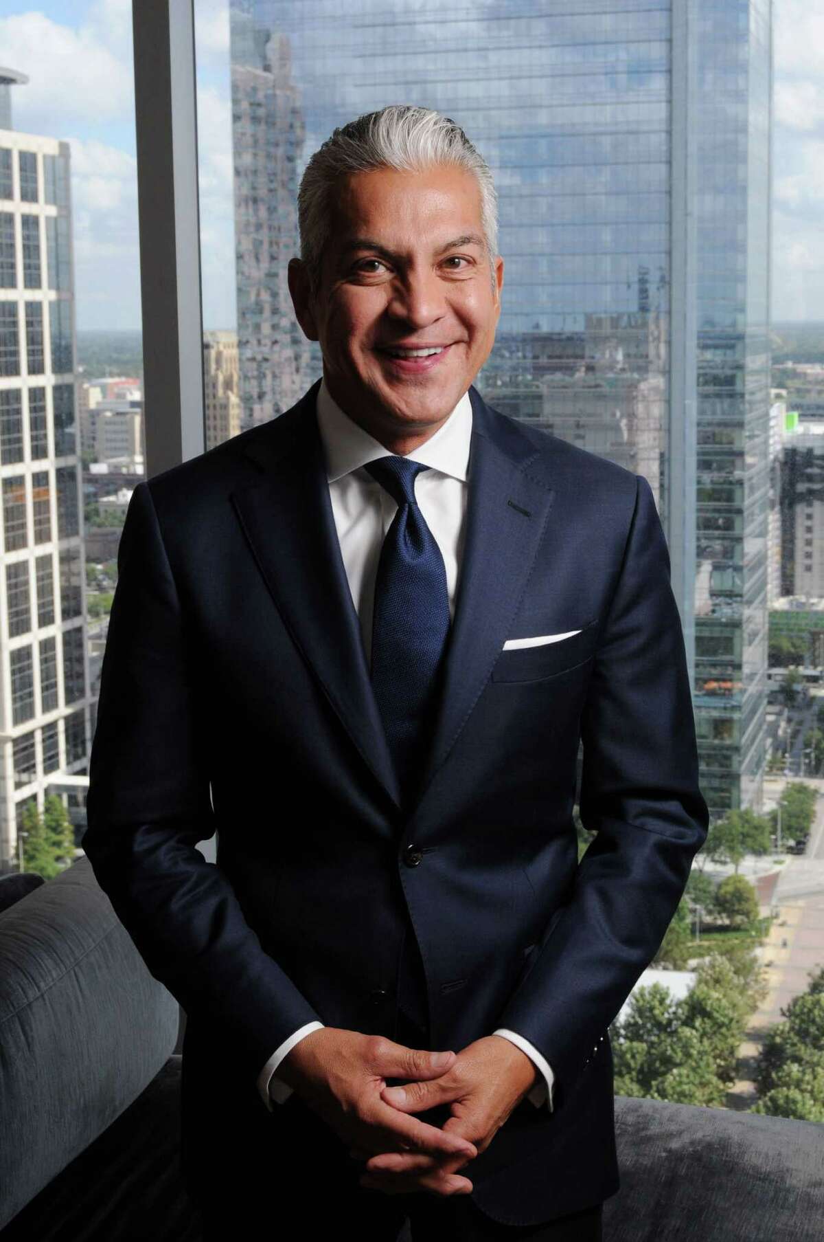 United States Hispanic Chamber of Commerce President and CEO Javier Palomarez at the Hilton Americas Hotel Friday Sept. 18,2015.(Dave Rossman photo)