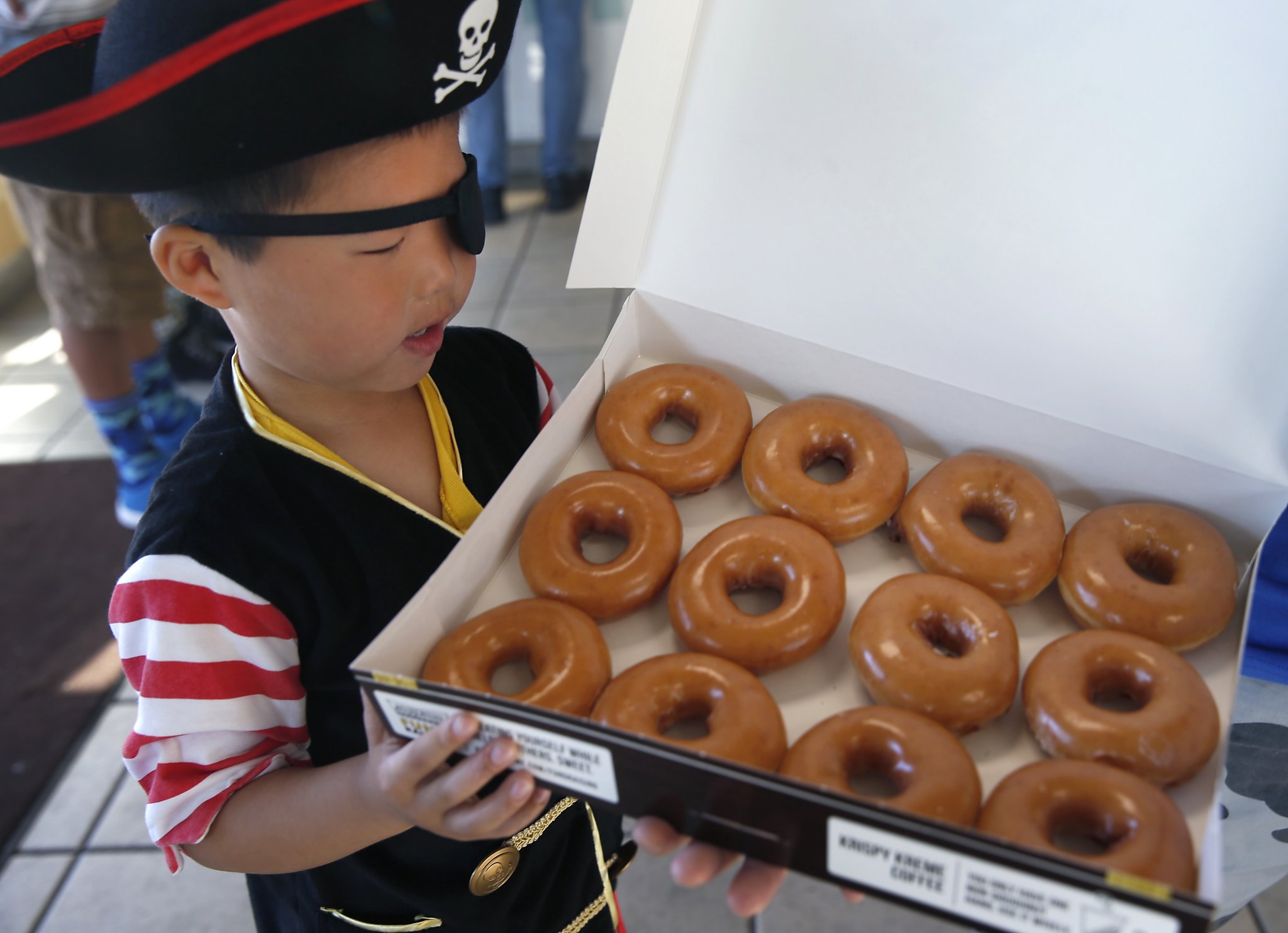 Ahoy there, mateys, pirates sighted at Krispy Kreme 