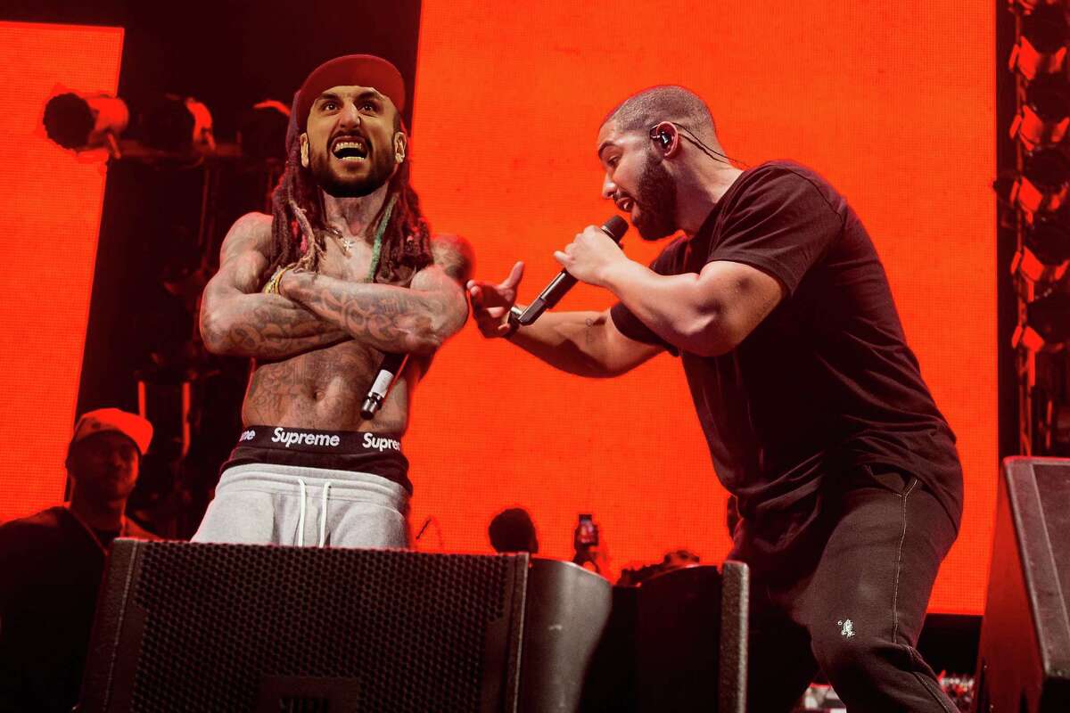 Drake - "Jumpman" “I hit that Ginobili with my left hand like ‘woo.’" Lyrics via RapGenius