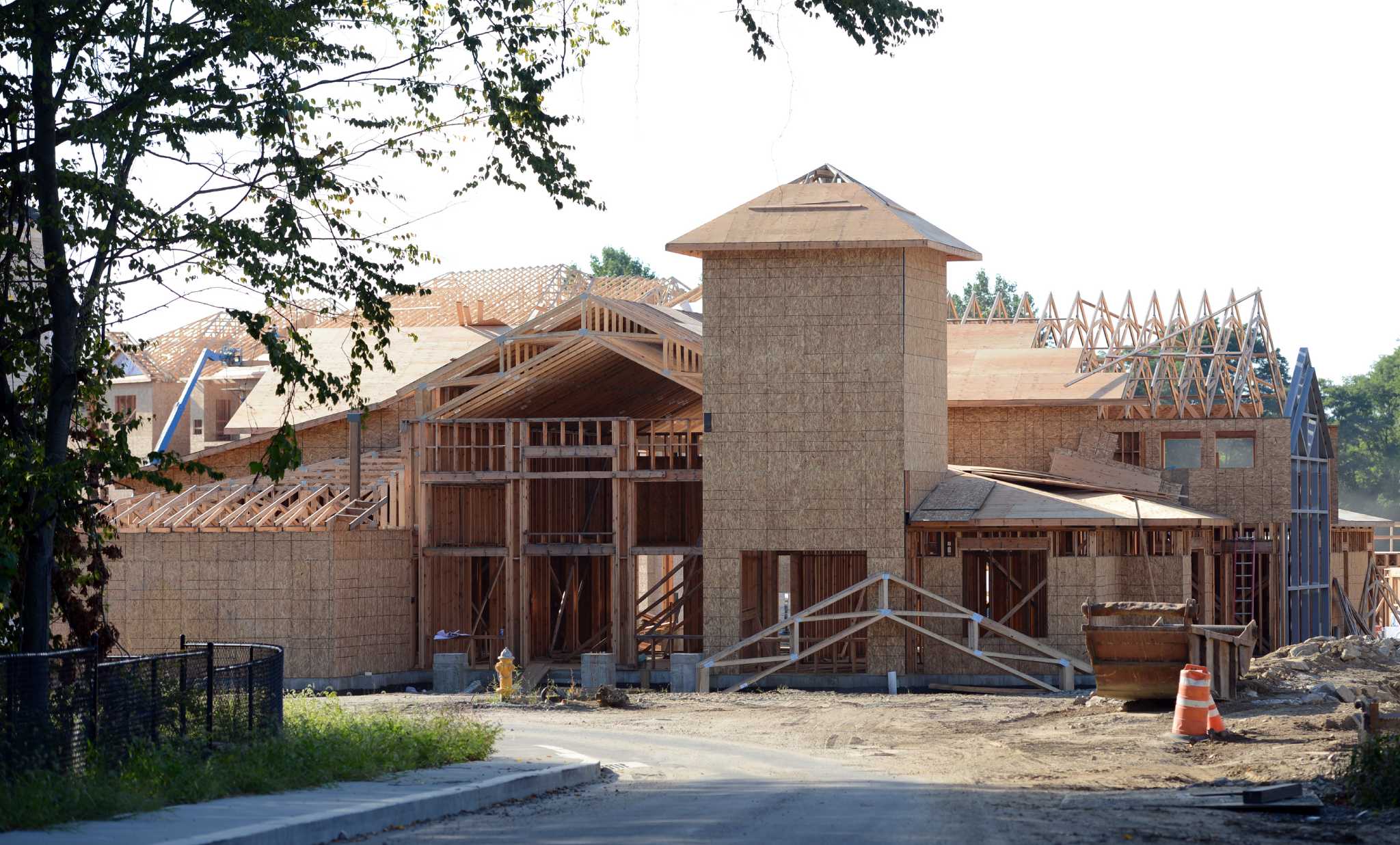Shelton apartments rising next to Route 8