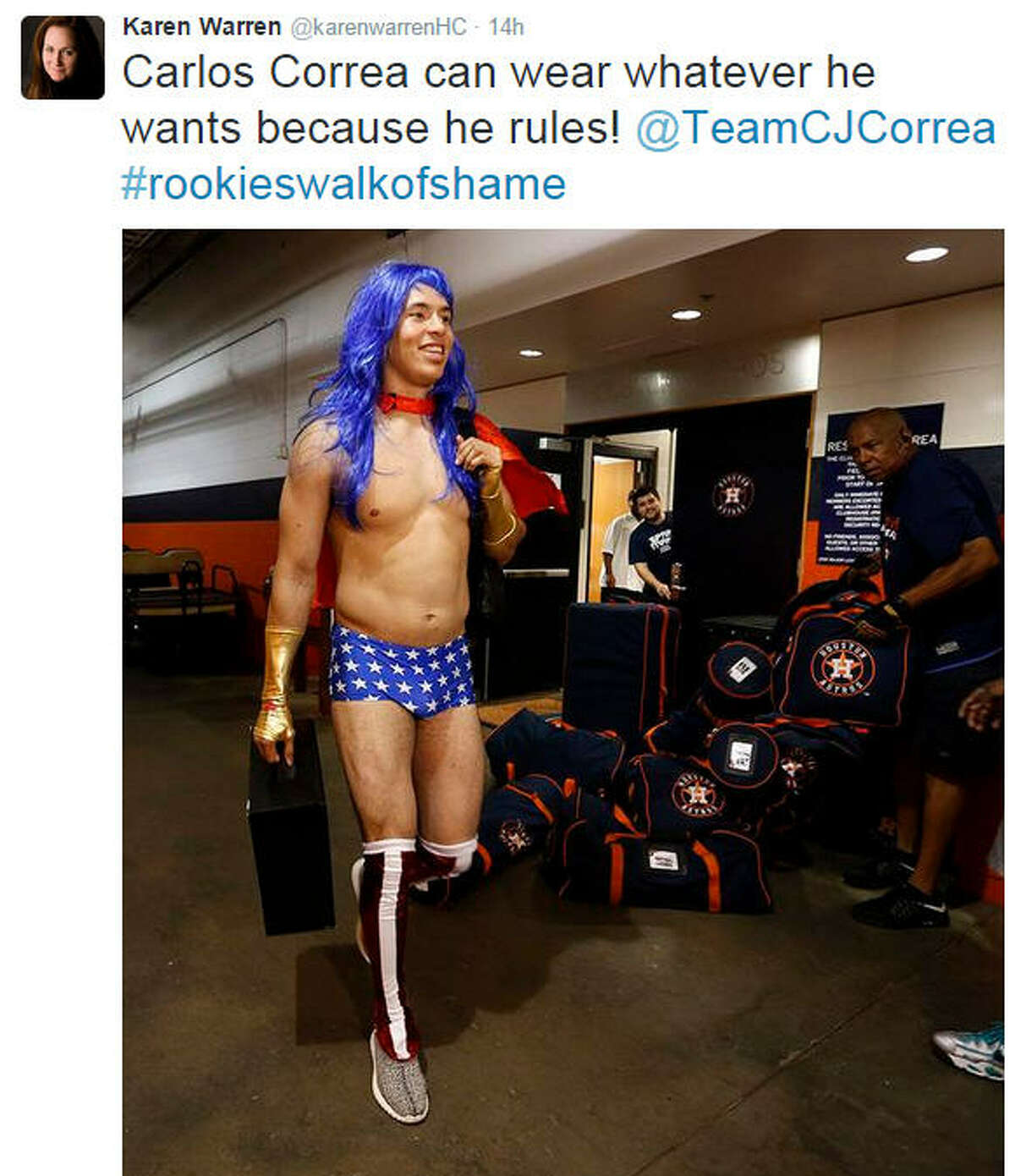 Astros rookie costumes