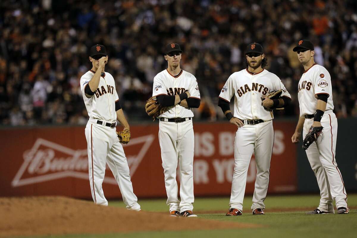 San Francisco Giants' Joe Panik Models Team's 2015 Jerseys