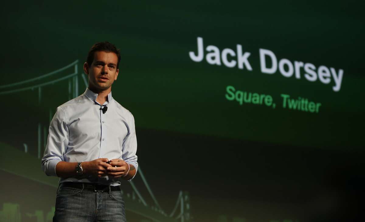 Jack Dorsey, co-founder & CEO, Square; co-founder & chairman, Twitter; speaks during the keynote at TechCrunch Disrupt SF 2012 at The Concourse at San Francisco Design Center on Monday, September 10, 2012 in San Francisco, Calif.