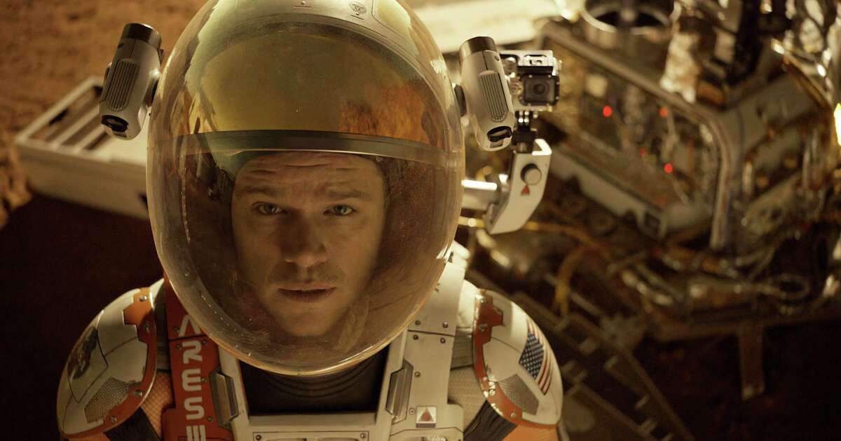 This photo released by 20th Century Fox shows Matt Damon in a scene from the film, "The Martian." (Aidan Monaghan/20th Century Fox via AP)