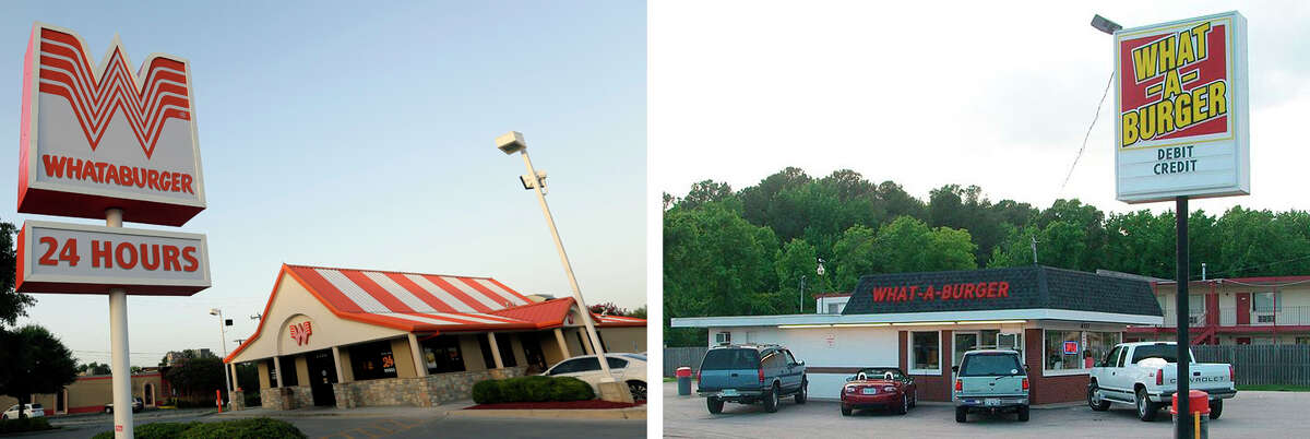 Whataburger vs. What-A-Burger? The two similar-sounding burger restaurants opened in Texas and Virginia at about the same time without knowing a thing about the other. In the '70s, they worked out an agreement in which they both could keep their once-unique-but-suddenly-not-as-much names. See 10 more things you probably didn't know about Whataburger ...