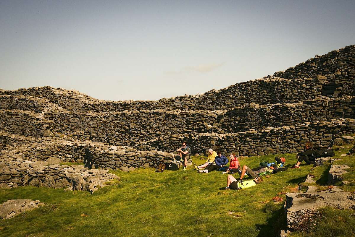 The Black Fort is one of 50 different monuments of Christian, pre-Christian and Celtic mythological heritage on Inis Mor.