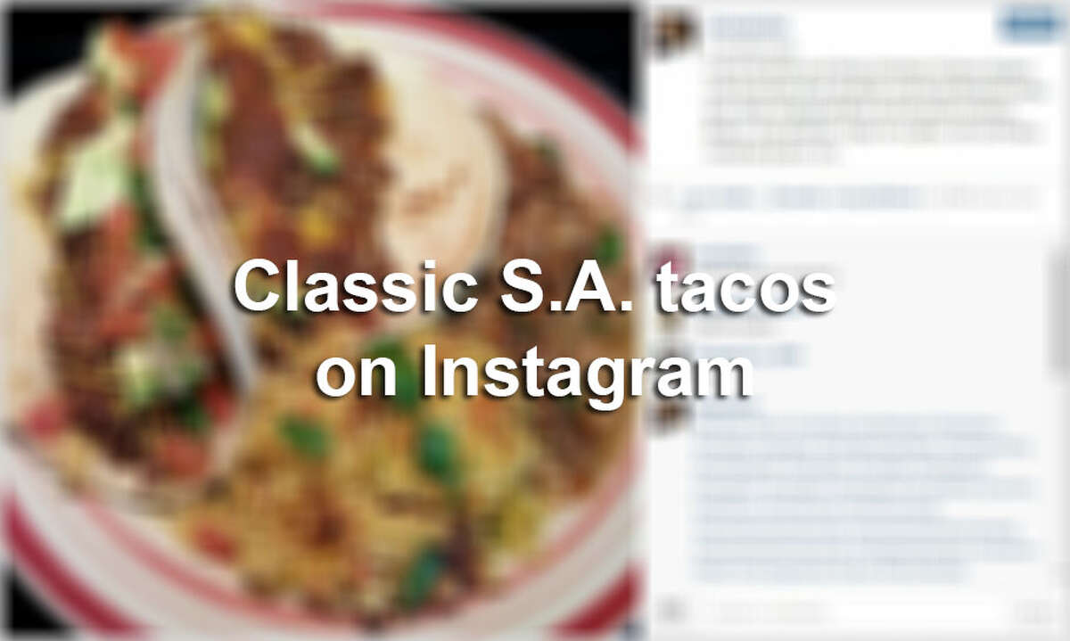 Click through the slideshow to view classic tacos from the Alamo City one Instagram filter at a time.