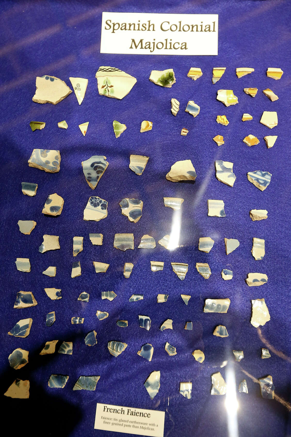Detail of artifacts from the Presidio San Antonio de Bexar (1722) after a press conference held Friday Oct. 2, 2015 in the Culture Commons Storefront Gallery & Exhibit Hall at the Plaza de Armas Building.