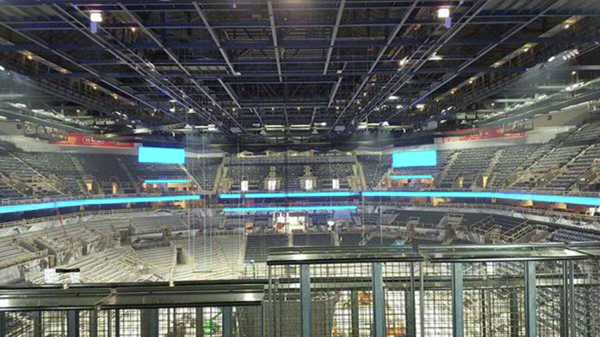 Leaked photos show San Antonio Spurs' new, huge scoreboard being ...