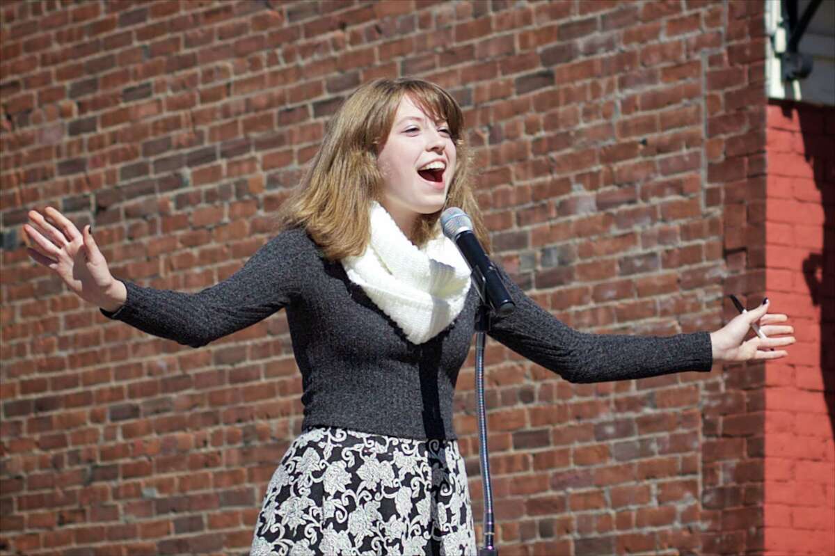 The Greater New Milford Chamber of Commerce hosted the seventh annual Harvest Festival on Sunday, October 4th, 2015, in downtown New Milford. Cassie Bielmeier from Fineline Theatre Arts sang the National Anthem and also sang "Vanilla Ice Cream" from the musical She Love Me on the main stage.