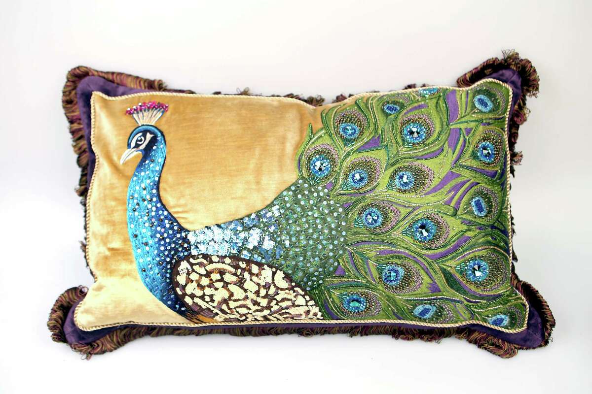 Jay Strongwater embellished throw pillow, $995, Neiman Marcus.