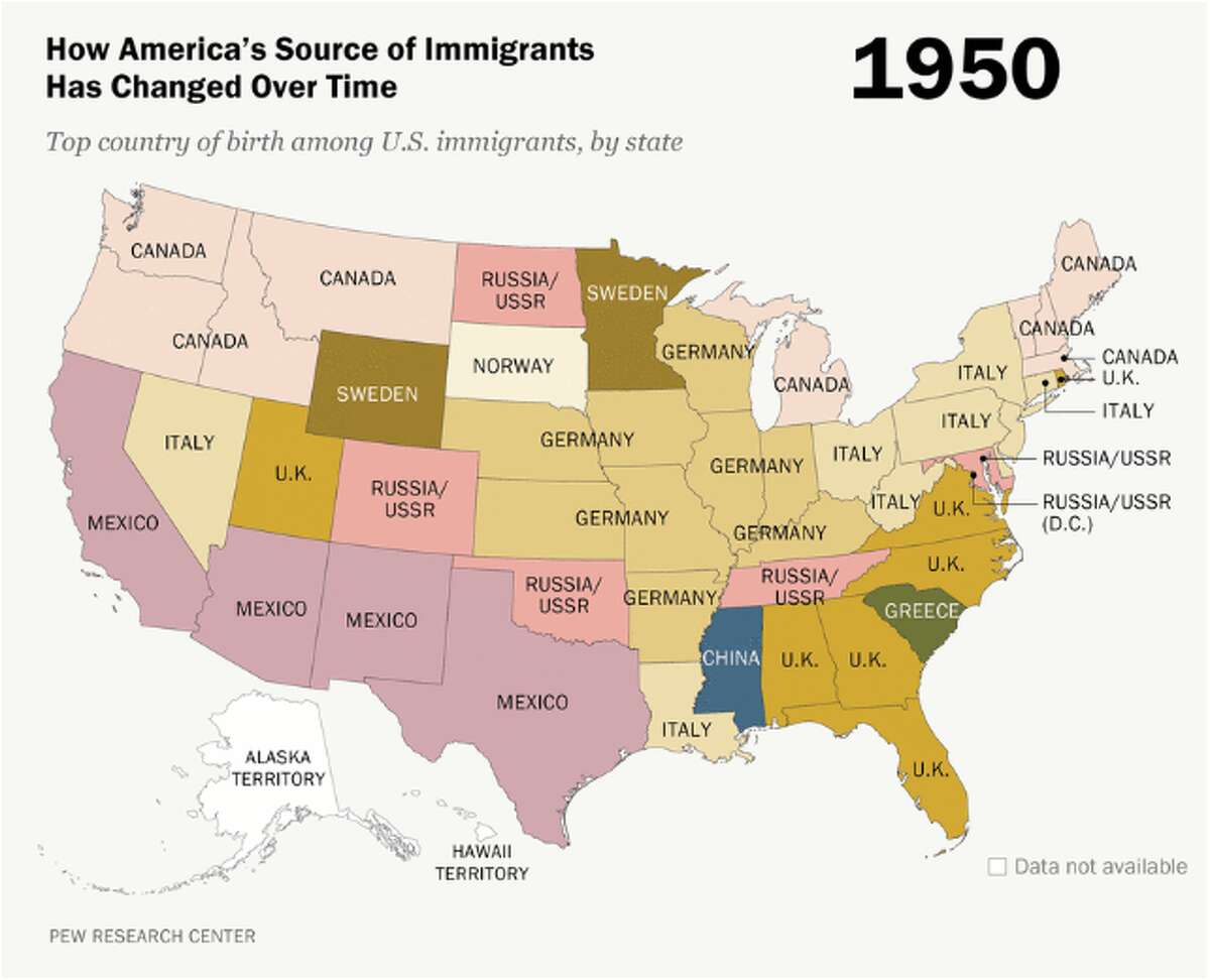 Карта сша 1850 года