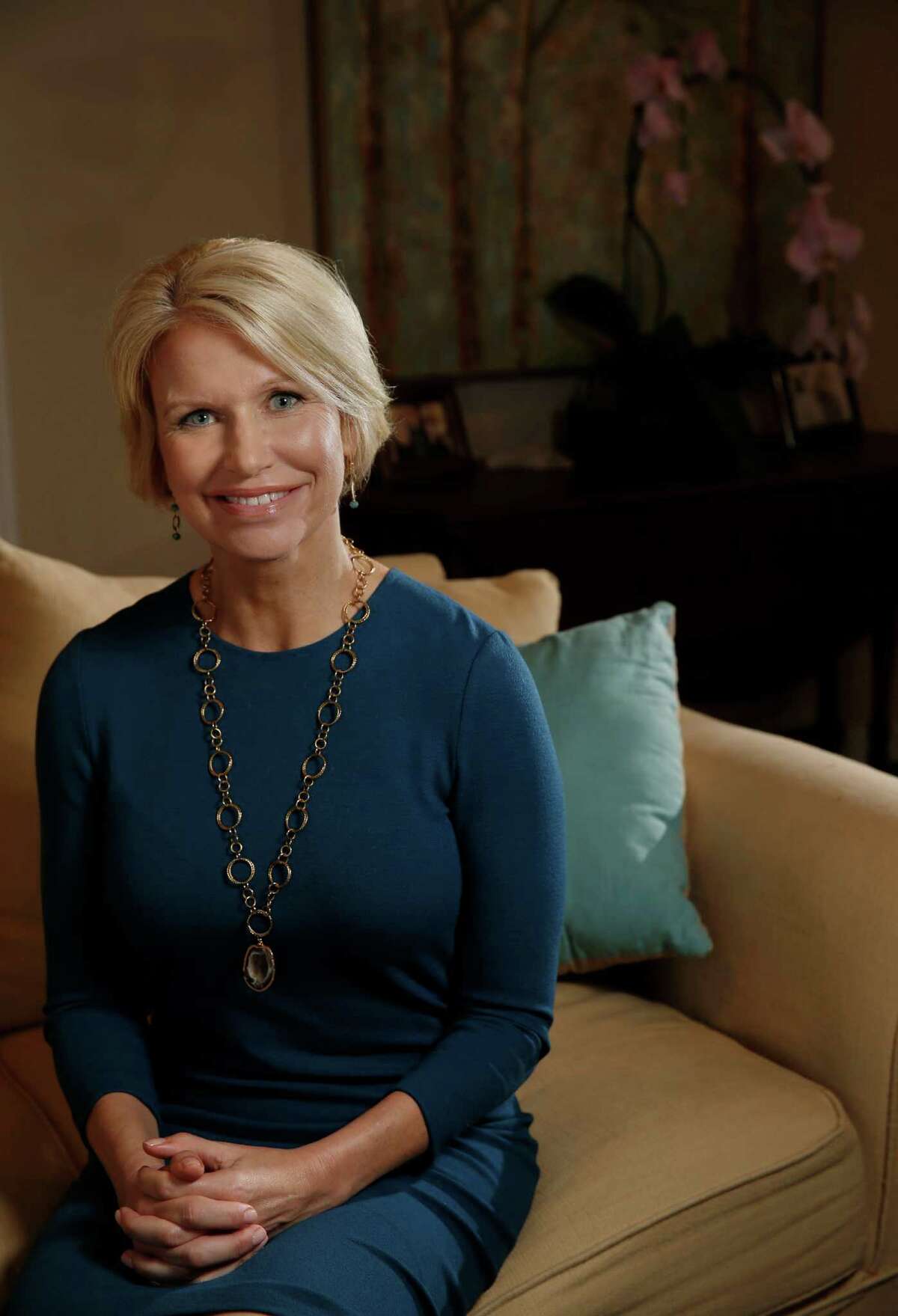 Susan Hawk reappeared in public Wednesday in Dallas after a secret two-month stay at the Menninger Clinic in Houston﻿.