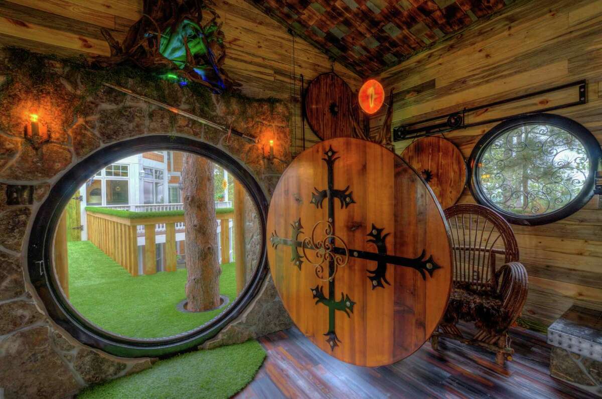 Gordon Mack and a friend built this Hobbit-themed treehouse as an addition to a chateau that Mack and his wife rent out regularly.