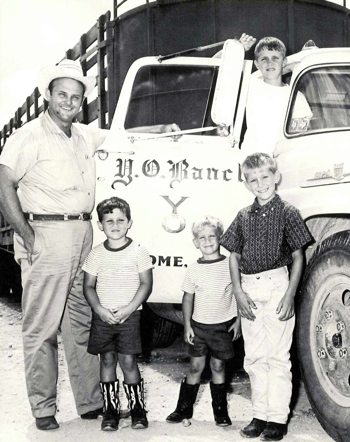 Charles Schreiner III and sons Gus, Louis, Walter, and above, Charles IV. The heirs to the YO Ranch have wrangled over how to dissolve their partnership.